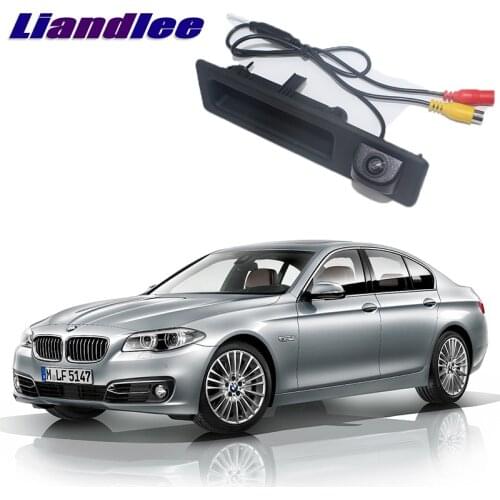 LiandLee Car Trunk Handle Rear View Reversing Parking Camera For BMW 5 Series F10 F11 F07 2010~2016