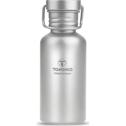 Lixada Titanium Water Bottle Leakproof Titanium Bottle Ultralight Outdoor Tableware Camping Cycling Camping Sports Water Bottle