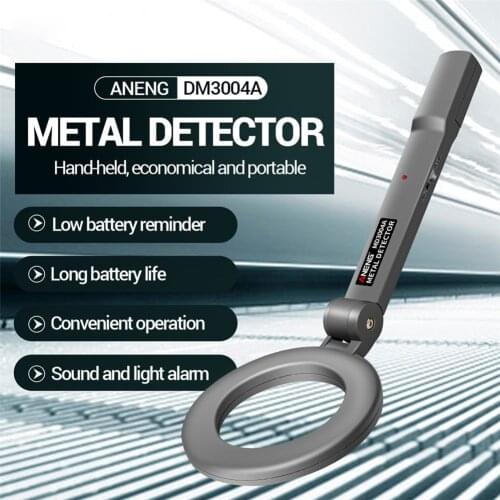 Metal Detector DM3004A Handheld Adjustable Portable Beep Tracker Pinpointer Alarm High Sensitivity Scanner Checker Instrument