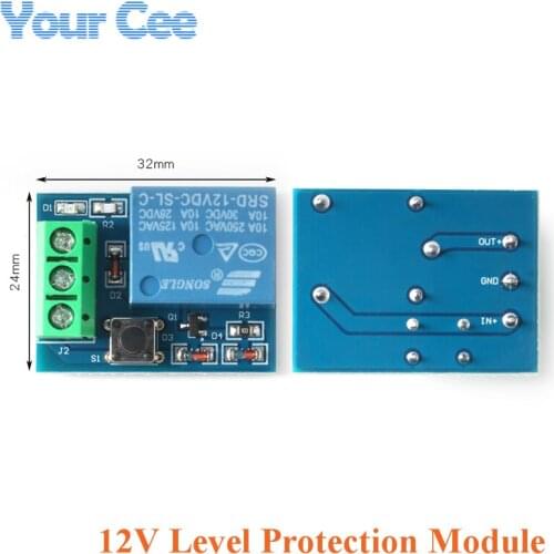 12V Battery Protection Board Module Lead Acid Battery Protection Over Discharge Low Voltage Protection Relay Module