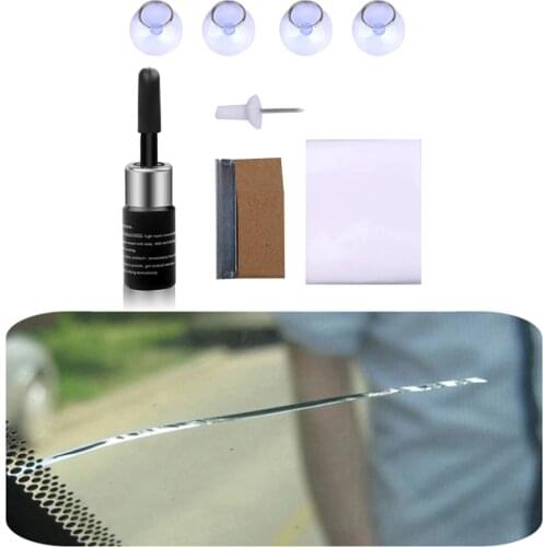 Windshield Repair Kit Quick Fix Car Cracked Glass Windscreen Repair Tool Kit Resin Sealer DIY Car Window Screen Crack restorer