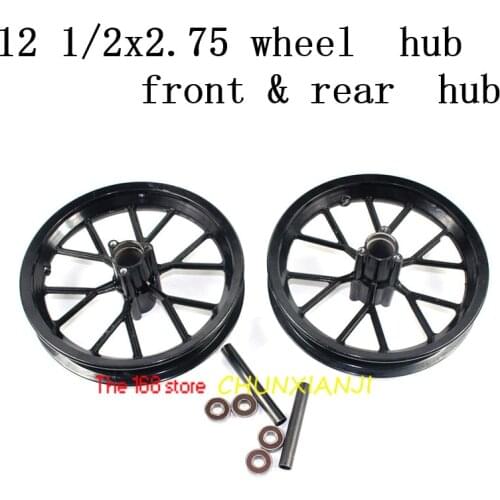 Newest 12 1/2 X 2.75 Wheel Hub 12.5 *2.75 Aluminum Rim for 49cc Motorcycle Mini Dirt Bike Tire MX350 MX400 Scooter