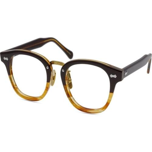 Rivets Acetate Glasses Unisex Full Rim Prescription Lens Optical Eyewear High Quality Anti-fatigue Retro Reading Eyeglasses