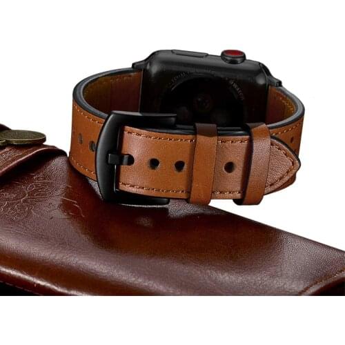 Strap for apple watch band 44mm/40mm 42mm 38mm iwatch apple watch pulseira 5/4/3/2/1 Genuine Leather watchband Accessories
