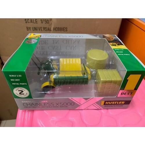 USK 1/32 Scale Hustler Chainless X5000 Bale Feeder Diecast Model Toy Collection