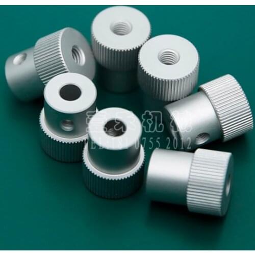 Inner diameter:6mm hobbing outer diameter:18mm Aluminum alloy handle handwheel