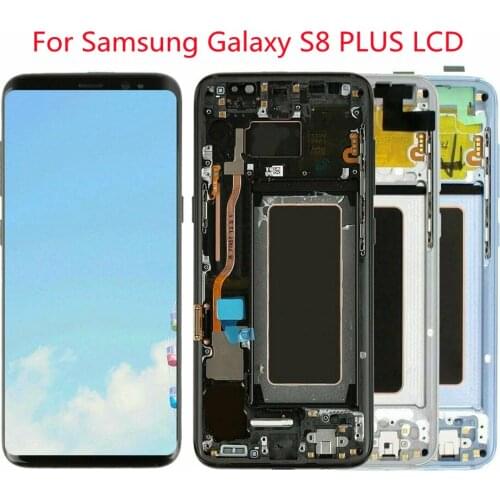 For Samsung Galaxy S8PLUS LCD Display With Frame G955 G955F G955U Touch Screen Touch Screen Assembly With lines or black dots