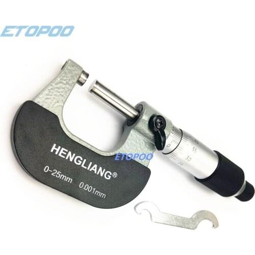 0-25MM*0.001 Micron Outside micrometer calibration micrometer thickness measuring gauge