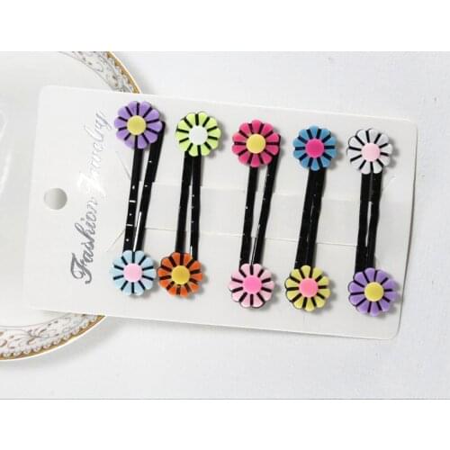 10 New Popular Lady Girls kids candy butterfly bowknot starfish heart Hair Accessories Boutique Hair Clips Hairpins headwear