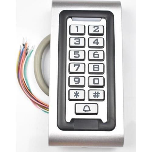 125khz IP68 Keypad RFID Access Control System Proximity Card Standalone 2000 Users Door Waterproof Metal Case