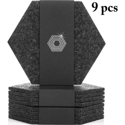 8PCS Retro Felt Insulation Heat Resistant Cup Coaster Hexagon Felt Drink Coaster Bowl Coaster With Phone Coaster Cup Accessories