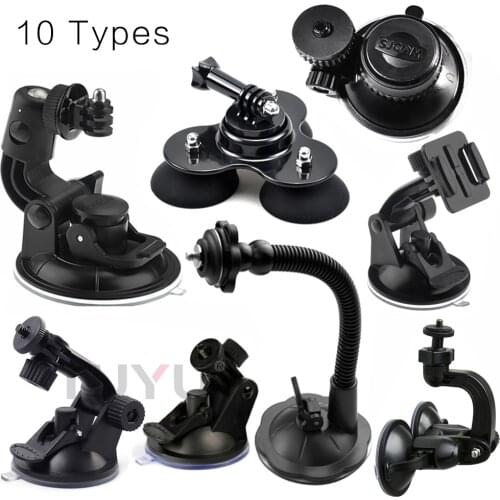 For Gopro Max Insta360 OneR X2 Accessories Multifunction Car Scution Cup Kits Camera Mount Windshield Suction for DJI Osmo