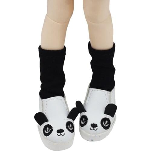 1Pair Cute Doll Shoes For 1/6 BJD Yosd Dolls Accessories Fit 15cm Plush EXO Korea KPOP Dolls Mini shoes toy