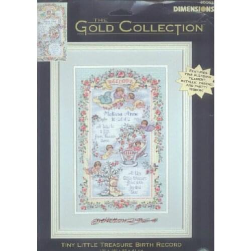 FREE Shipping Top Quality popular counted cross stitch kit birth certification welcome baby infant