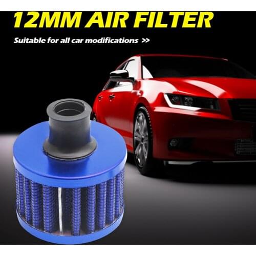 Case Vent Filter Aluminum Valve Cover Breather Crank 12mm Cold Air Intake Filter Outdoor Personal Car Parts Decoration