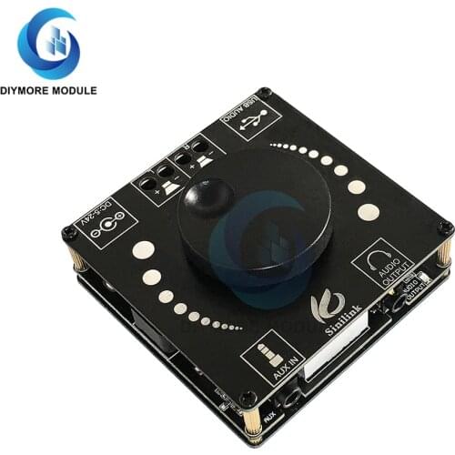 TPA3116D2 Bluetooth 5.0 Digital Audio Power Amplifier 50W+50W Class D HiFi Stereo AMP Amplificador 3.5MM AUX Jack USB Sound Card