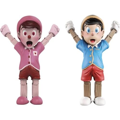 Funny A Wood Awakening Pinocchio Action Figure Dolls Toy Collection Room Decoration Figure Model Toys Gifts for Kids Girls