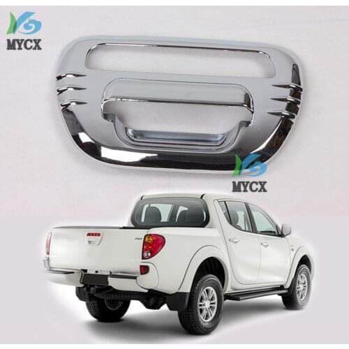 Chrome Tail Gate Cover For Mitsubishi L200 Triton 2006 - 2014 Accessories Plate Rear Gate cover For Mitsubishi L200 Triton
