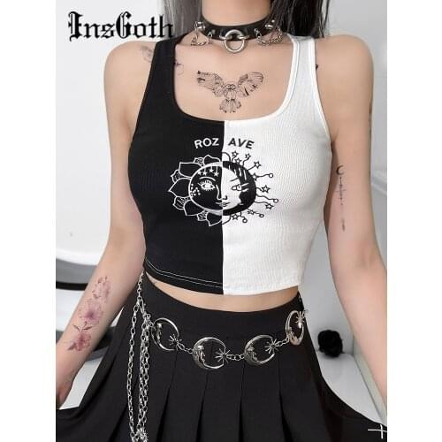 Женские майки спортивные INSGOTH China At AliExpress