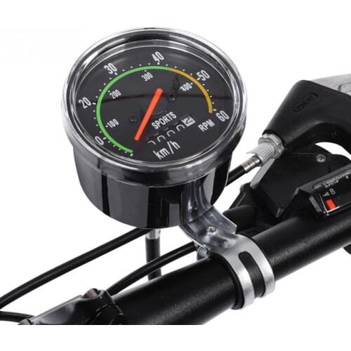 Bicycle Computer Mechanical Classic Retro Cycling Odometer Stopwatch Bike Wired Speedometer Cycling Accessory