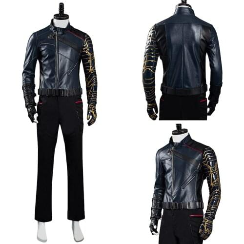 The Falcon and the Winter Soldier Bucky Barnes Cosplay Costume Halloween Carnival Suit