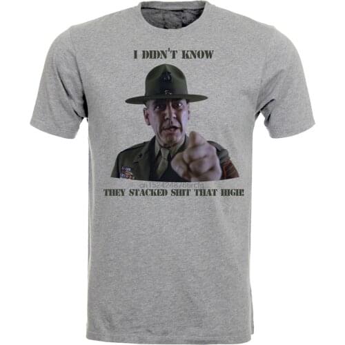 Gunnery Sargent Hartman Drill Instructor Demotivational Mens Tshirt Tee Top AD60