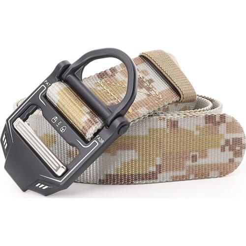 Mens High Quality Tactical Outdoor Pull Loop Nylon Belt Luxury Designer Mens Fashion Casual Strap Jeans for Men