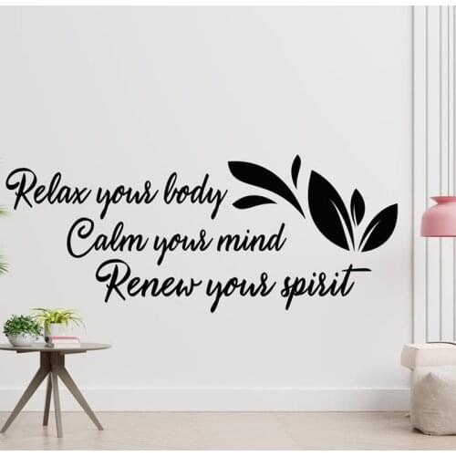 Wall Decals Spa Therapy Beauty Decal Vinyl Sticker SPA Beauty Salon Art Home Decor Spa Art Wellness art Wall Sticker 2330