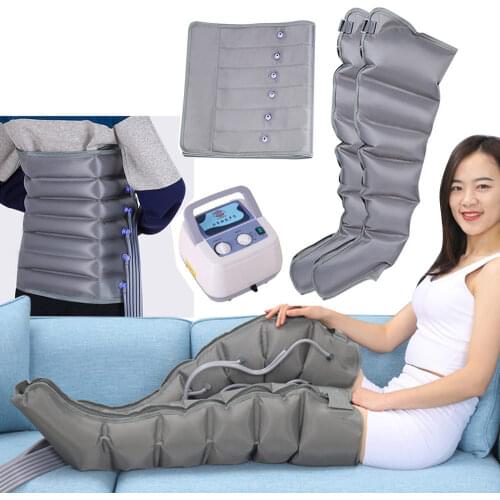 Presoterapia Air Compression Leg Foot Massager Lymphatic Massage Machines Body Relax Pain Relief Machine 6 Cavity Air Wave