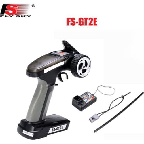 Flysky FS-GT2E AFHDS 2CH 2.4G 2CH Radio System Transmitter for Rc Car Boat With FS-A3 Receiver
