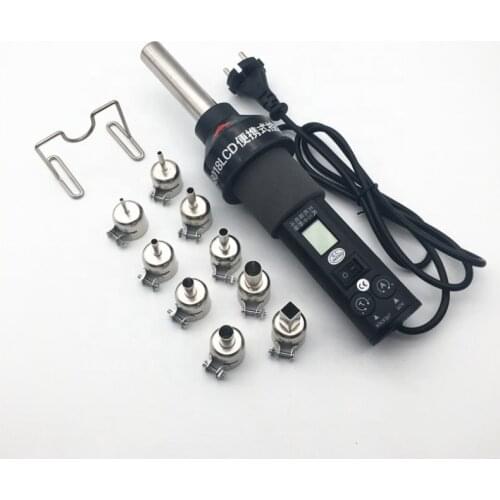 GJ-8018LCD Portable BGA Rework Solder Station Hot Air Gun lower Soldering Hairdryer Desoldering Tool 220V 450W Adjustable