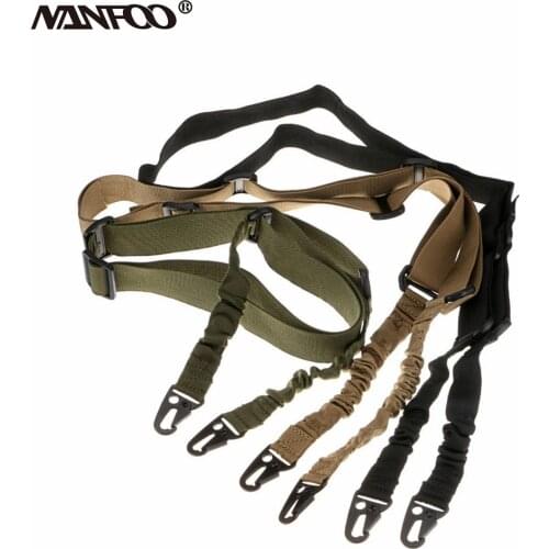 Airsoft Adjustable 2 Two Point Tactical Rifle Sling Strap Paintball Hunting Gun Strap Military Belt 3 Colors Nylon Weapon Strap