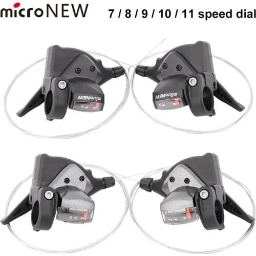 7/8/9/10/11 Speed Bicycle Shifter Brake MTB Mountain Road Bike Riding Cycling Disc Brake Levers With Shift Cable Hot Sale