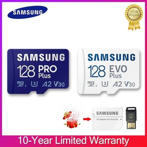 New Original SAMSUNG EVO Plus/PRO Micro SD 256G 128G 64G 32GB Memory Card U3 U1 C10 4K Ultra HD MicroSDXC/SDHC TF SD Flash Card