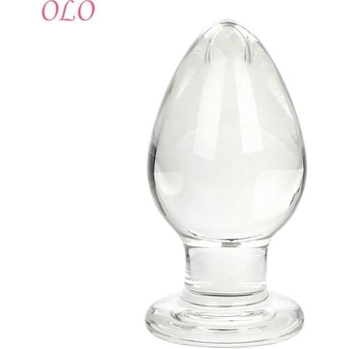 OLO Butt Stimulation Erotic Prostate Massager Glass Anal Plug Sex Toys for Women Sex Products