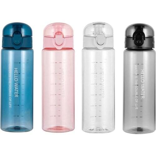 780ml Sports Water Bottle Outdoor Water Bottle with Straw Plastic Portable Water Cup Dinkware Camping Bike Bottle