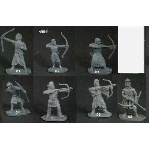 Super mini 1: 72 ancient individual soldier Archer 8pcs/set