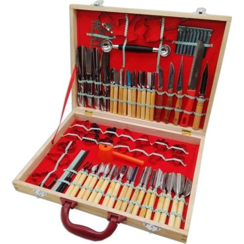 High quality Pro 80 Pcs Vegetable Fruit Carving Chisel Knives Tools set
