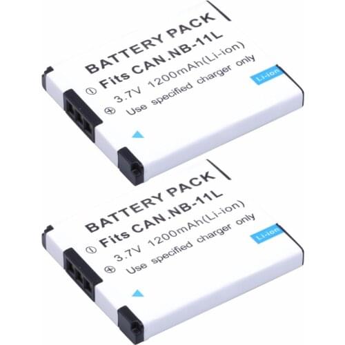 Probty 2Pcs NB-11L NB 11L Battery for Canon PowerShot A2400 A2500 A2600 A3400 A3500 A4000 IS ELPH 320 340 IXUS 265 HS camera