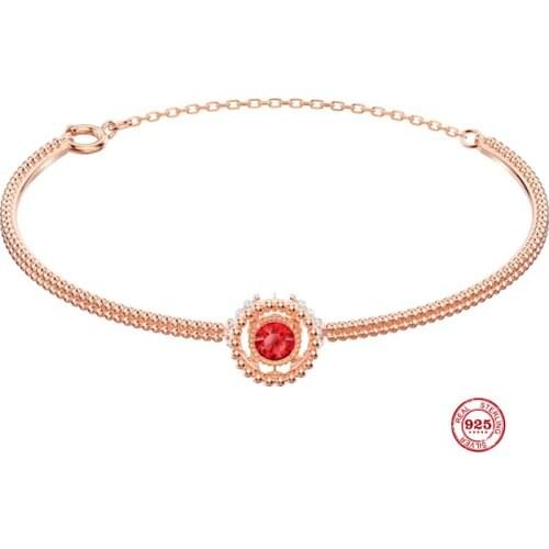 2020 New Fashion Charm Pure 925 Silver Original 1:1 Copy,Delicate Flashing Beating heart Crystal Bracelets Women Jewelry Gifts