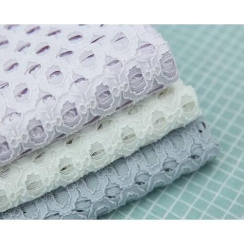 140x50cm Soft Lace Fabric High Quality Blue White Purple Original Single Mesh Lace Cloth, Diy Make Summer Dress Material