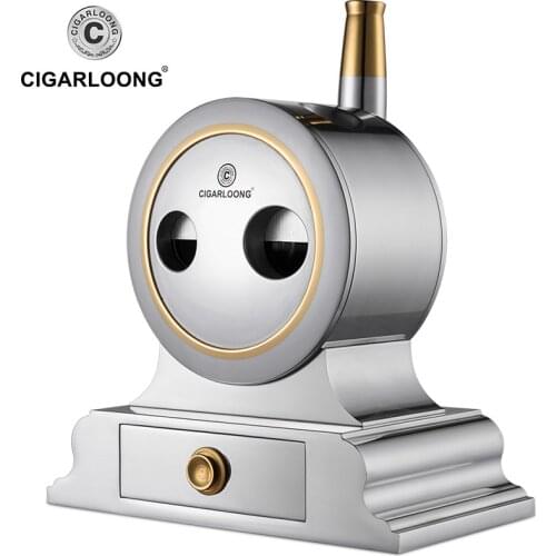 CIGARLOONG cigar scissors desktop handle stainless steel thickening multi-purpose cigar cutter gift box packaging CC-133