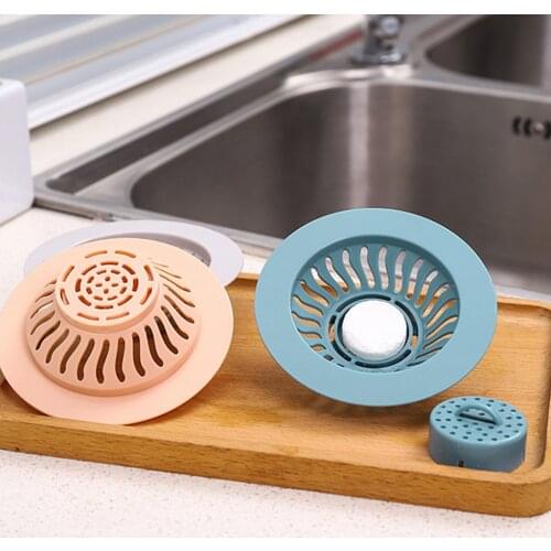 2pcs Kitchen Sink Anti-Blocking Drain Floor Leak Net Kitchen Bathroom Floor Anti-Displacemen Network Drain Filter #007