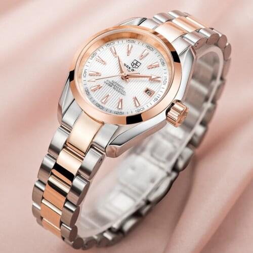 2021 Fashion Automatic Watch Ladies Quartz Clock Luxury Brand Mechanical Women Watches Stainless Steel relogio reloj montre