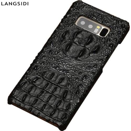 3D Genuine Leather phone case for Samsung Galaxy S20 Ultra s10 S9 S7 S8 plus Note 10 Lite 9 a50 a70 A51 A71 A41 A20E A7 A8 2018