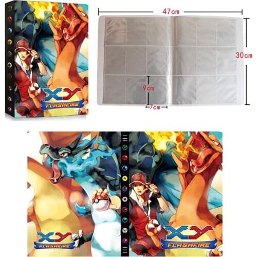 432Pcs Pokemon Ash Charizard X Charizard Holder Toys Collections Cards francaise Album Book Loaded List Toys Gift for Children