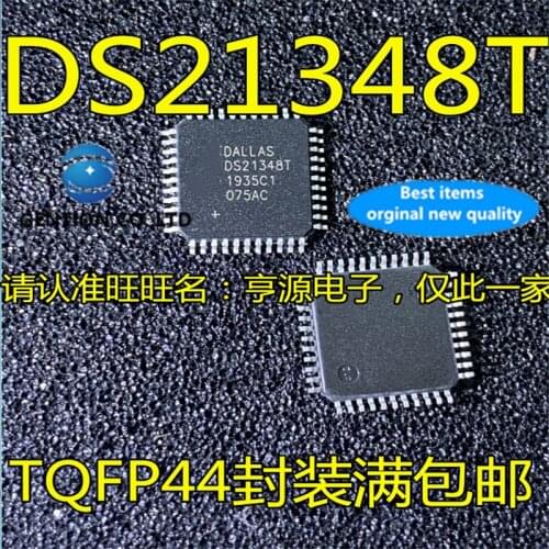 5Pcs DS21348T DS21348 TQFP44 Network interface chip in stock 100% new and original