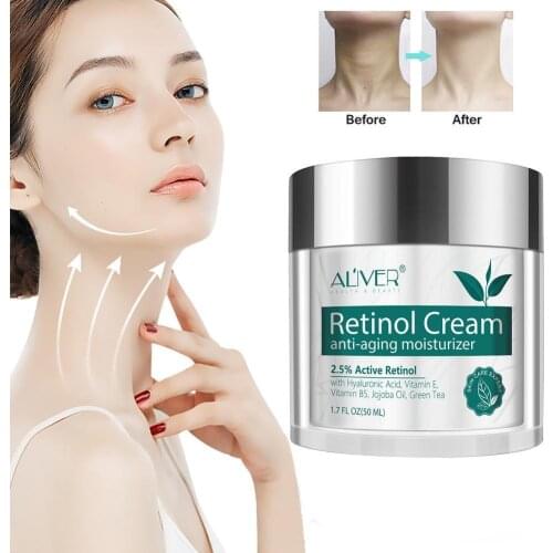 ALIVER Retinol Hyaluronic Acid Vitamin A Anti-Wrinkle Firming Cream Nourishing Lotion Moisturizing Moisturizing Cream V1Q4