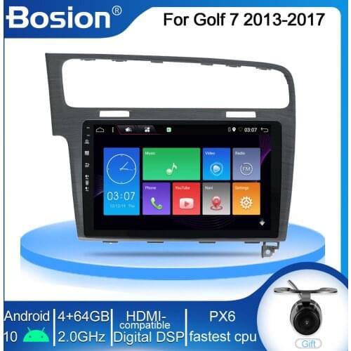 Bosion PX6 Android 10.0 4G+64G For Volkswagen Golf 7 2013-2017 Auto Car Radio Stereo Player Bluetooth GPS Navigation No 2din dvd