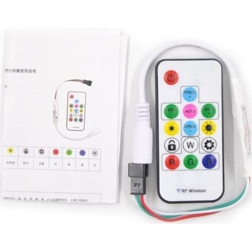 New Wireless RF SP103E 14 keys Digital for WS2811 WS2812 WS2812B SK6812RGBW LED Controller 5V 12V 2048Pixels LED Pixel Strip